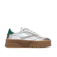 Baskets Argent /Vert Femme Teddy Smith Sneakers 120305 vue 2