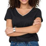 T-Shirt Noir/Doré Femme JDY Dalila