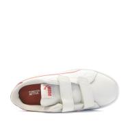 Baskets Blanches/Roses Enfant Puma Smash V2 L V vue 4