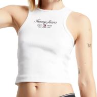 Débardeur Blanc Femme Tommy Hilfiger Essential pas cher