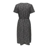 Robe Noir à Fleurs Femme JDY Rika vue 2