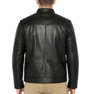 Blouson en Cuir Noir Homme Schott Memphis vue 2