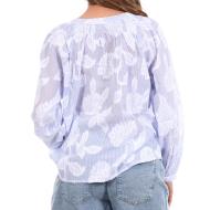 Blouse Bleu/Blanche Femme Goa Iko vue 2