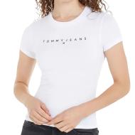 T-shirt Blanc Femme Tommy Hilfiger Linear 98