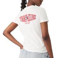 T-Shirt Blanc Femme Tommy Hilfiger Tjw Reg vue 2
