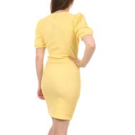 Robe Tulipe Jaune Femme Vero Moda Elisa vue 2