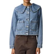 Veste Bleu Femme Pieces Pcally pas cher