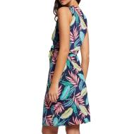 Robe Marine/Rose/Vert Femme Robe Morgan Rinisa vue 2