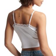Débardeur Côtelé Blanc Femme Superdry Vintage vue 2
