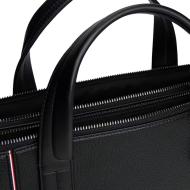Sacoche d'ordinateur Noir Homme Tommy Hilfiger Central vue 3