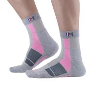 Wandersocken grau/rosa für Erwachsene Middle Trek Air günstig