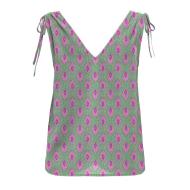 Top Vert Femme Only Ruching vue 2