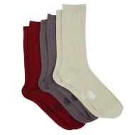 X4 Paires de Chaussettes Vert/Rouge/Gris Homme Dim D06ZA pas cher