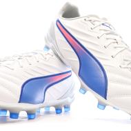 Chaussures de football Blanches/Bleu Homme Puma King Pro vue 7