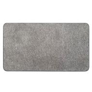 Tapis Gris Clair Luance 45x80cm Velours pas cher