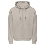 Sweat Zippé Beige Homme Only & Sons Chase pas cher