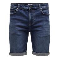 Short en Jean Bleu Foncé Homme ONLY & SONS Box Pim