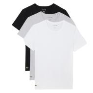 X3 T-Shirts Blanc/Gris/Noir Homme Lacoste TH9007 pas cher