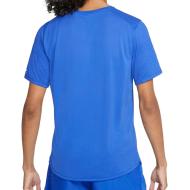 Maillot de sport Bleu Homme Nike Miler Top vue 2