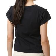 T-shirt Noir Femme Pepe jeans Hannon vue 2