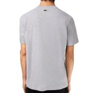 T-shirt Gris Mixte Lacoste TH1218 vue 2