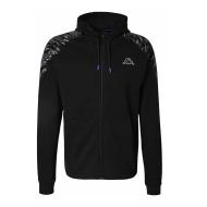 Sweat Zippé Noir Homme Kappa Cassim Graphik pas cher