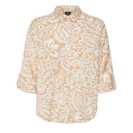 Chemise Orange/Blanche Femme Vero Moda Nethe pas cher