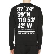 Sweat Noir Homme The North Face Coordinates Crew vue 2