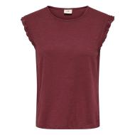 T-Shirt Rouge Femme JDY Salva vue 2