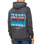 Sweat Gris Homme Tommy Hilfiger Tjm Flag vue 2
