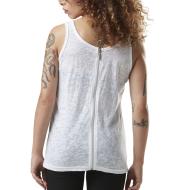 Débardeur Blanc Femme Von Dutch Zip vue 2