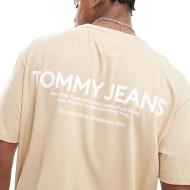 T-shirt Beige Homme Tommy Hilfiger Linear vue 2