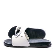Claquettes Blanc/Noir Homme Puma Popcat 20