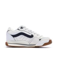 Baskets Blanc/Noir Homme Vans Old Skool Canvas Block B vue 2