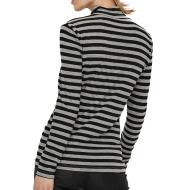 Top à rayures Gris/Noir Femme Vero Moda Carla vue 2