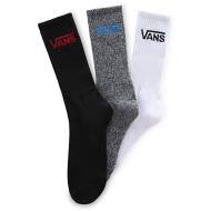X3 Lot de Chaussettes Noires/Grises/Blanches Mixte Vans Mn Vans Crew pas cher