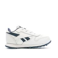 Baskets Blanches/Bleu Garçon Reebok Classic Leather 100069853 vue 2