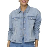 Veste en Jean Bleu Femme Only Mika pas cher