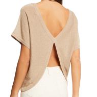 Top Beige Femme Morgan Mnoti vue 2