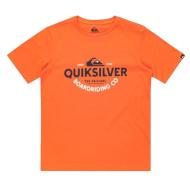 T-shirt Orange Garçon Quiksilver Typed Out