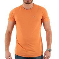 T-shirt Orange Homme Tommy Hilfiger Slim Jaspe
