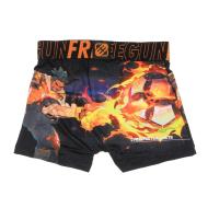 Boxer Noir/Orange à Imprimés Garçon Freegun NIN vue 2