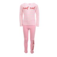 Pyjama Rose à rayures Fille Naf Naf 73015 pas cher