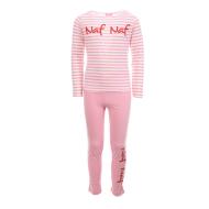 Pyjama Rose à rayures Fille Naf Naf 73015 pas cher