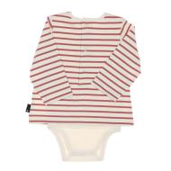 Body t-shirt Rouge/Beige Garçon EOM Vabody vue 2