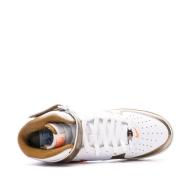Baskets Blanches/Cuivre Mixte Nike Air Force 1 Mid vue 4