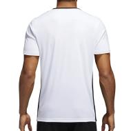 T-shirt Blanc Homme Adidas Entrada vue 2