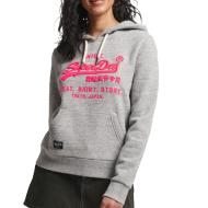 Sweat Capuche Gris Femme Superdry Neon pas cher