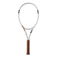Raquette de Tennis Blanc/Orange Wilson Clash 100 V2 Roland Garros 2023 pas cher