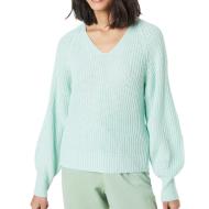 Pull Vert d'eau en maille Femme Vero Moda Sayla pas cher